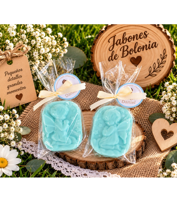 Jabón de angelito para bautizo, comunión y eventos