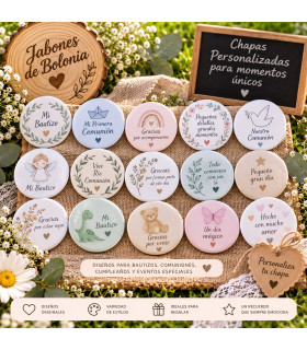 Chapas personalizadas de 59 mm para eventos – Alfiler, imán, abridor o espejo