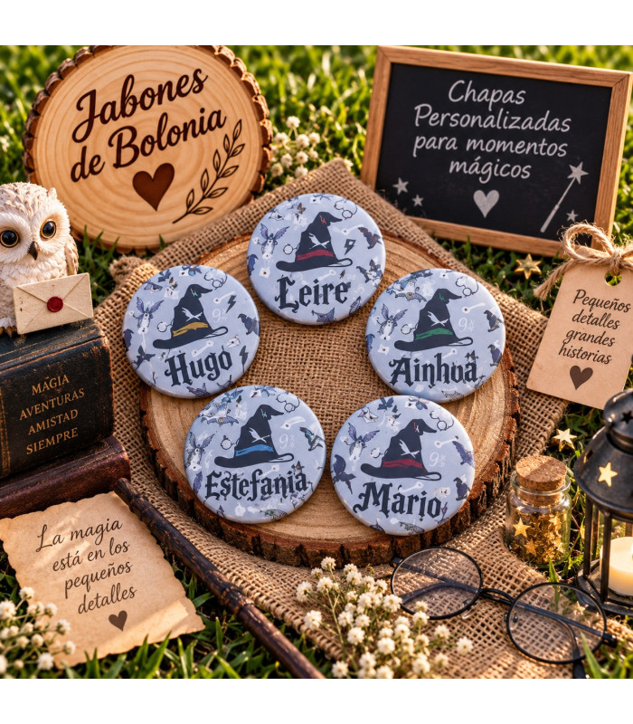 Chapas personalizadas de 59 mm para eventos – Alfiler, imán, abridor o espejo