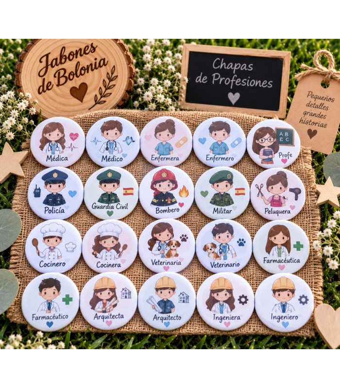 Chapas personalizadas de 59 mm para eventos – Alfiler, imán, abridor o espejo