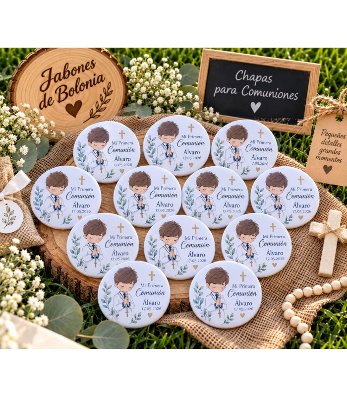 Chapas personalizadas de 59 mm para eventos – Alfiler, imán, abridor o espejo