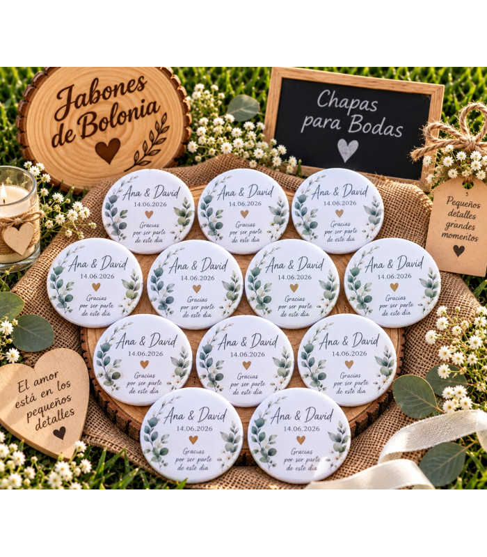 Chapas personalizadas de 59 mm para eventos – Alfiler, imán, abridor o espejo