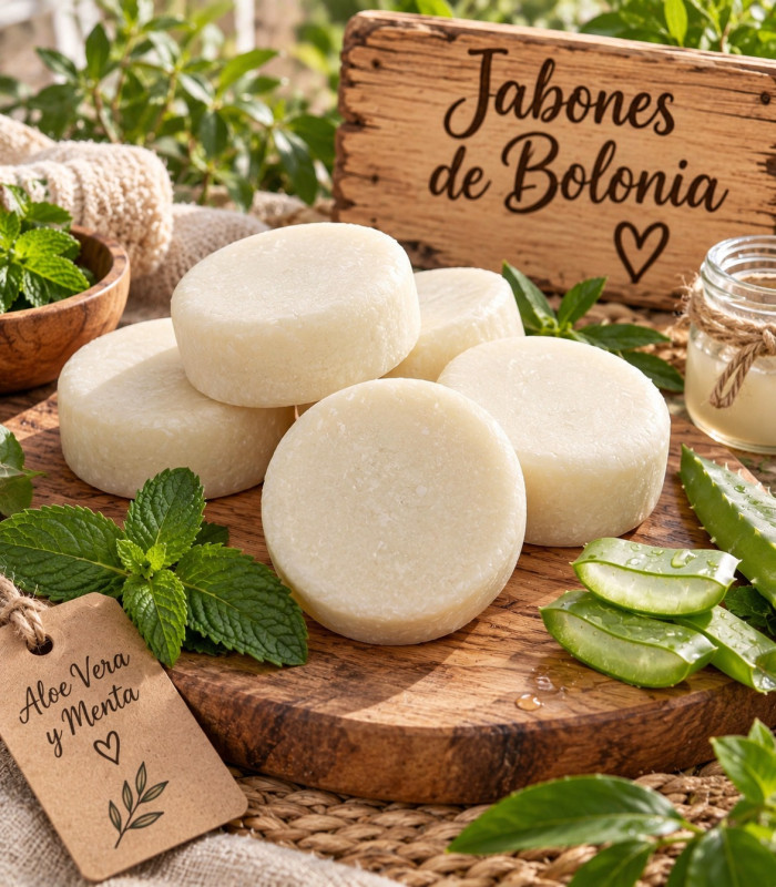 Gel-Champú Sólido 2 en 1 con Menta y Aloe Vera