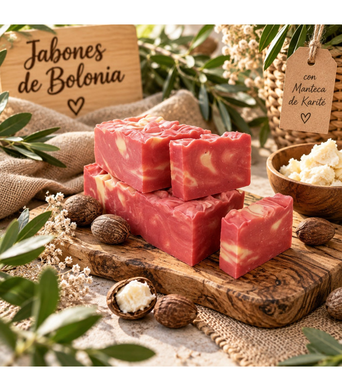 Jabón Natural de Aceite de Oliva y Karité para Piel Seca