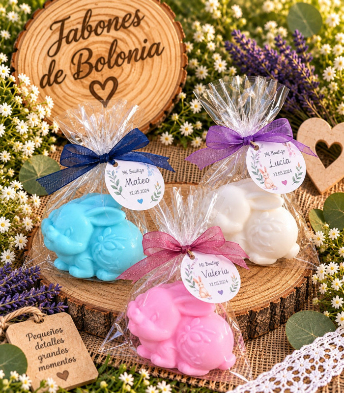 Conejito de Jabón Personalizado para Eventos