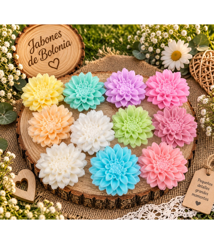 Dalia de Jabón Personalizada para Eventos
