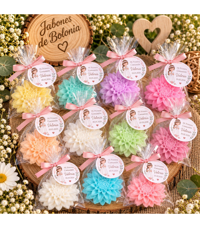 Dalia de Jabón Personalizada para Eventos