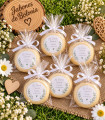 Yoyó de madera personalizado para comunión, bautizo y eventos