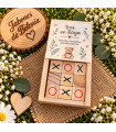 Juego Tres en Raya de madera personalizado para eventos