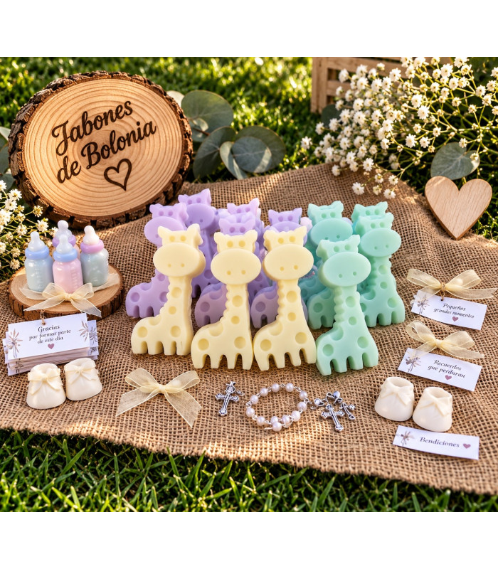 Jirafa de Jabón Personalizada para Eventos