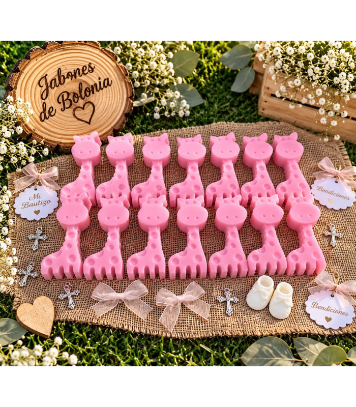 Jirafa de Jabón Personalizada para Eventos