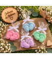 Piececitos de jabón personalizados para bautizos y baby shower