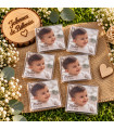 Imán personalizado con foto para bautizo y comunión