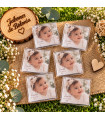 Imán personalizado con foto para bautizo y comunión