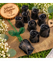 Rosa de jabón con tallo personalizada para bodas