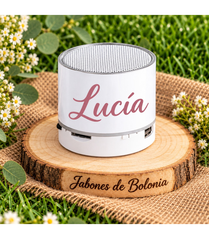Altavoz Bluetooth Personalizado Con Nombre Para Eventos