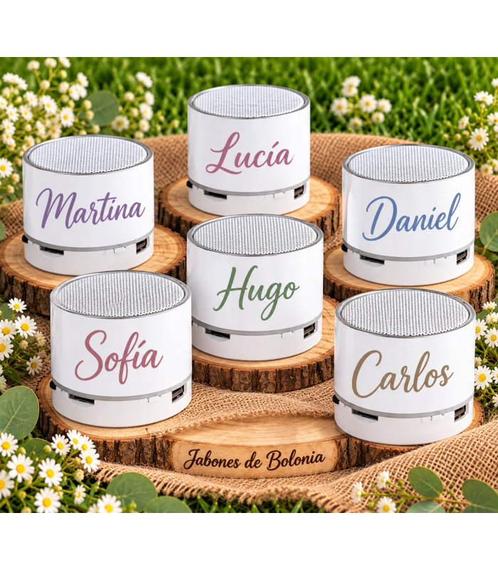 Altavoz Bluetooth Personalizado Con Nombre Para Eventos