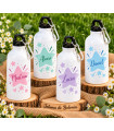 Botella personalizada con nombre para comuniones, bautizos y eventos
