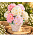 Ramo De Flores De Jabón En Maceta Decorativa