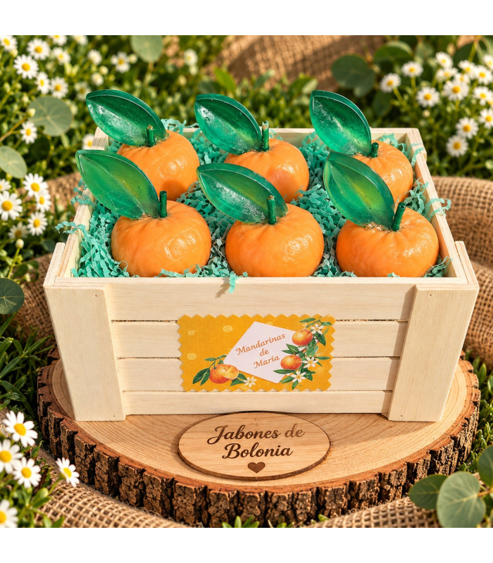 Caja De Mandarinas De Jabón Artesanal