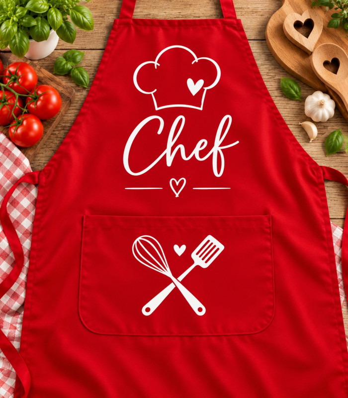 Título Delantal De Cocina Personalizado Con Nombre O Diseño