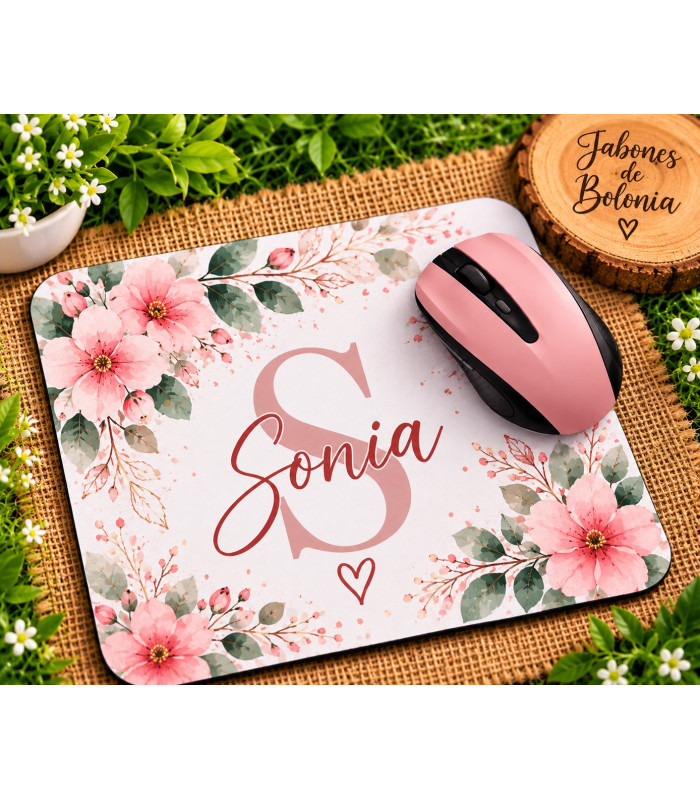 Alfombrilla De Ratón Personalizada Con Nombre Y Diseño