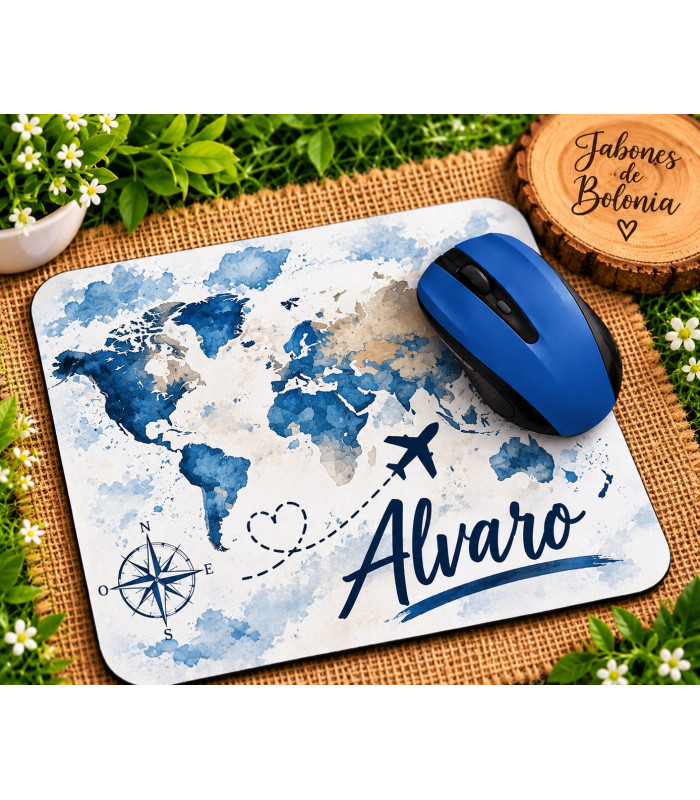 Alfombrilla De Ratón Personalizada Con Nombre Y Diseño