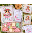 Caja Regalo Para Bebé Personalizada Con Body, Jabones Y Lámina De Nacimiento