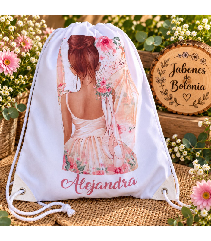 Mochila De Cuerdas Personalizada Con Nombre Y Diseño
