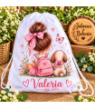 Mochila De Cuerdas Personalizada Con Nombre Y Diseño