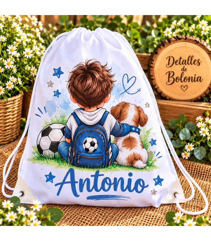 Mochila De Cuerdas Personalizada Con Nombre Y Diseño