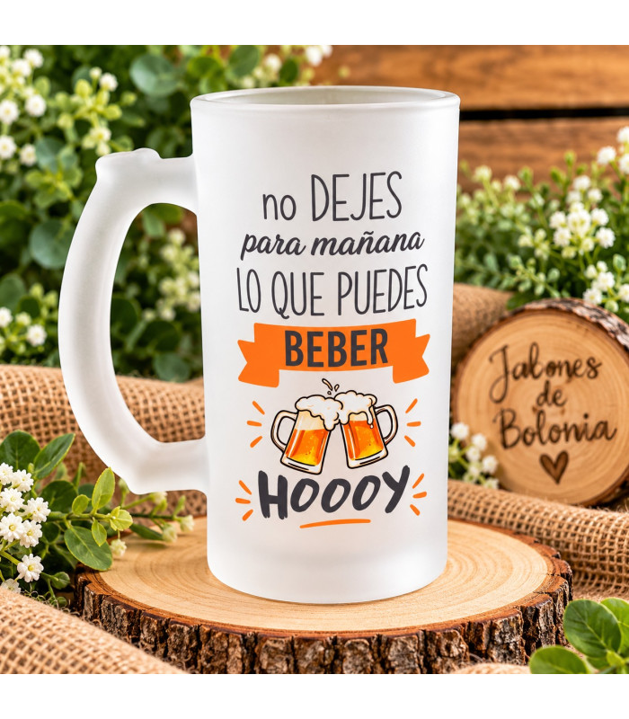 Jarra De Cerveza Personalizada Con Frase O Diseño