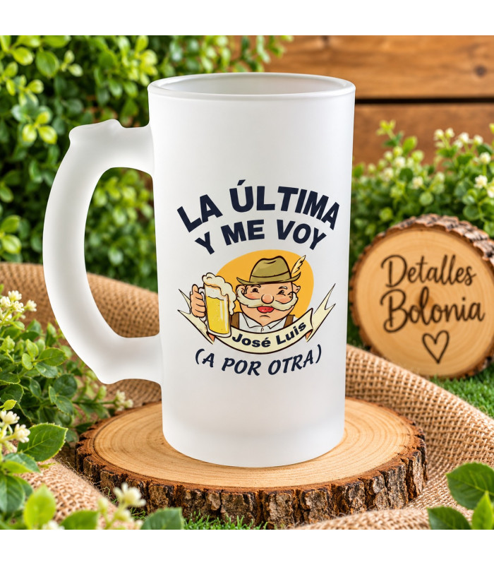 Jarra De Cerveza Personalizada Con Frase O Diseño