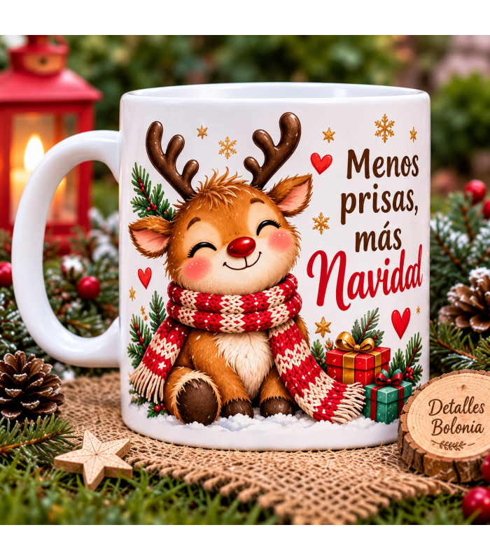 Taza De Navidad Personalizada Con Nombre Y Diseño