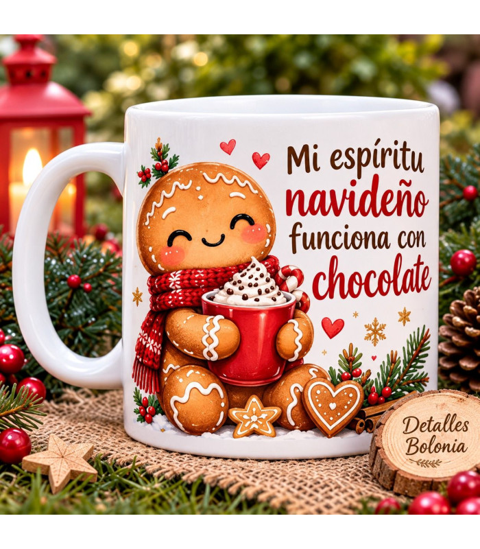 Taza De Navidad Personalizada Con Nombre Y Diseño