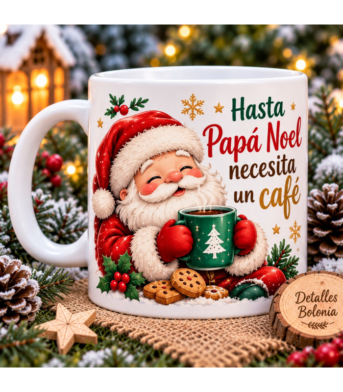 Taza De Navidad Personalizada Con Nombre Y Diseño