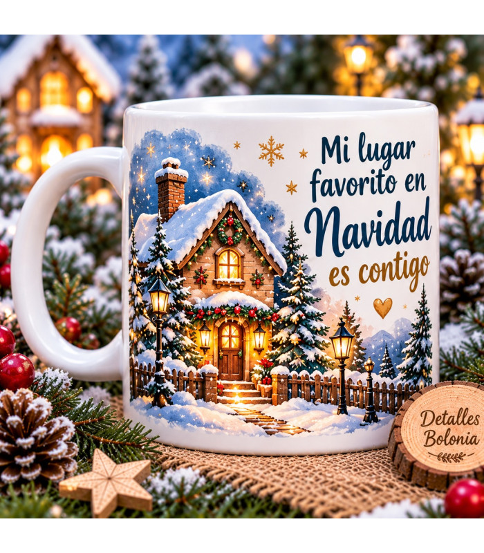 Taza De Navidad Personalizada Con Nombre Y Diseño