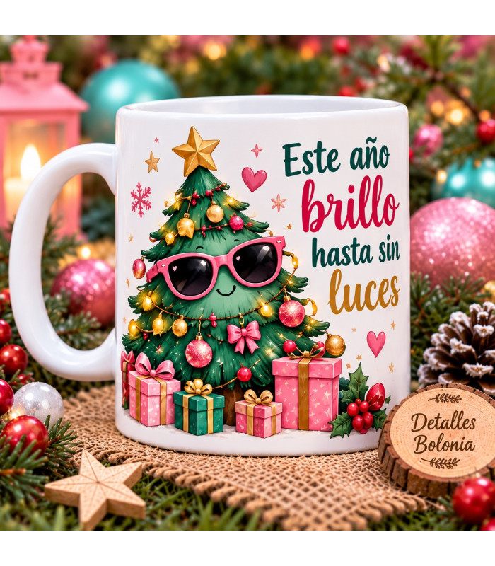 Taza De Navidad Personalizada Con Nombre Y Diseño
