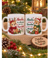 Pareja De Tazas Para Abuelos Personalizadas Con Nombres – Navidad