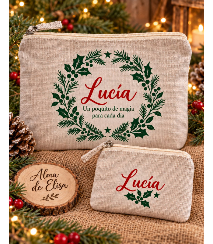 Set De Neceser Y Monedero Personalizado Con Nombre