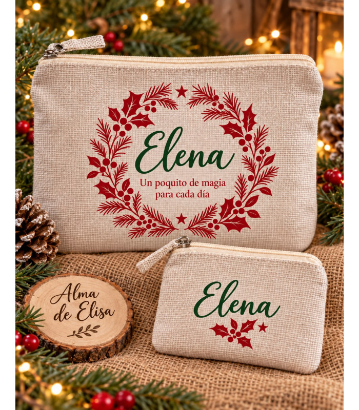 Set De Neceser Y Monedero Personalizado Con Nombre