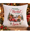 Cojín De Navidad Personalizado Con Nombre Y Relleno 42,5 × 42,5 cm