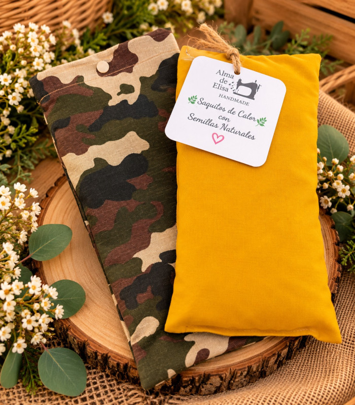 Saco Térmico De Semillas Naturales Con Aromas Y Funda Lavable