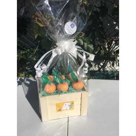 CAJA DE 6 MANDARINAS DE JABÓN