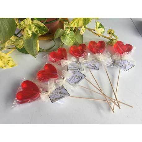 PIRULETA ROJA DE CORAZÓN