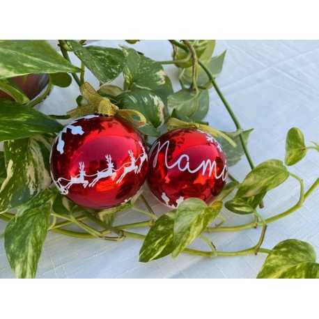 BOLAS DE NAVIDAD PERSONALIZADAS 8 CM