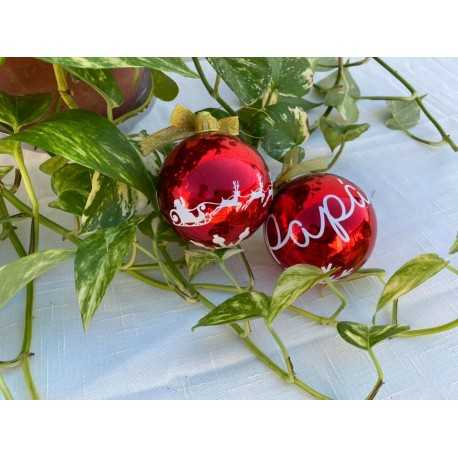 BOLAS DE NAVIDAD PERSONALIZADAS 8 CM