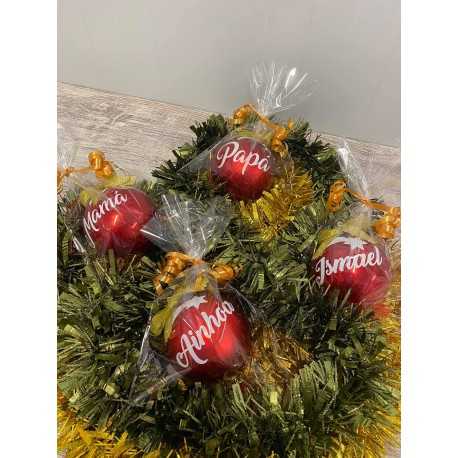 BOLAS DE NAVIDAD PERSONALIZADAS 8 CM
