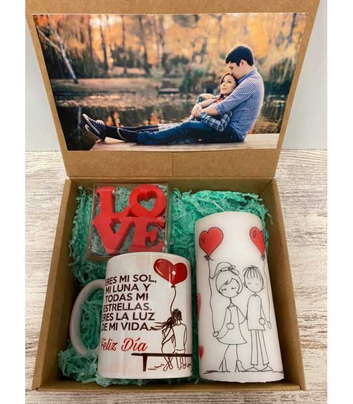 CAJA DE REGALO PERSONALIZADA PARA ENAMORADOS